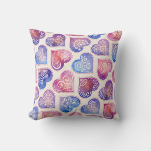Mandala Hearts Muster Kissen