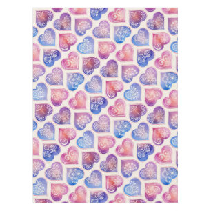 Mandala Hearts Muster Tischdecke