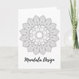 Mandala Heilige Geometrie Kunst Yoga Mantra Blume  Karte