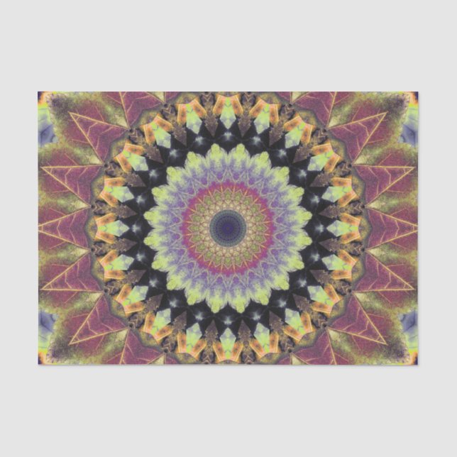 Mandala-Herbst Seidenpapier (Vorderseite)
