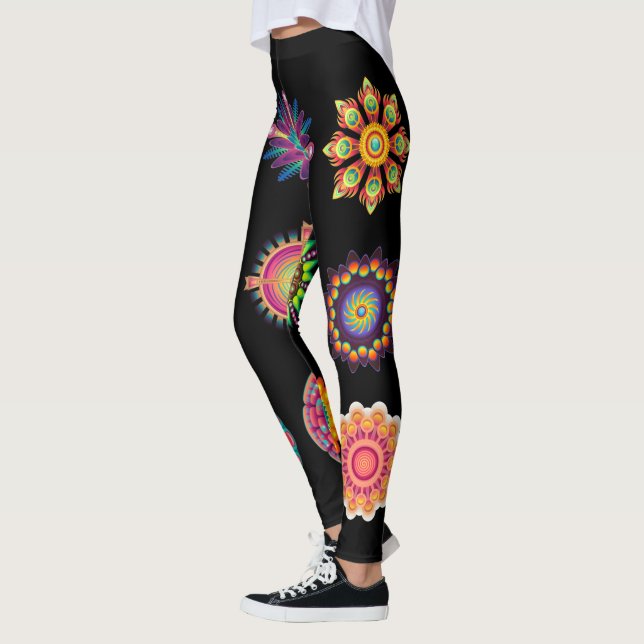 Mandala Hintergrund Leggings (Links)