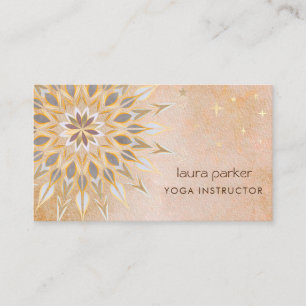 Mandala Holistic Lotus Floral Zen Medizin Yoga Visitenkarte