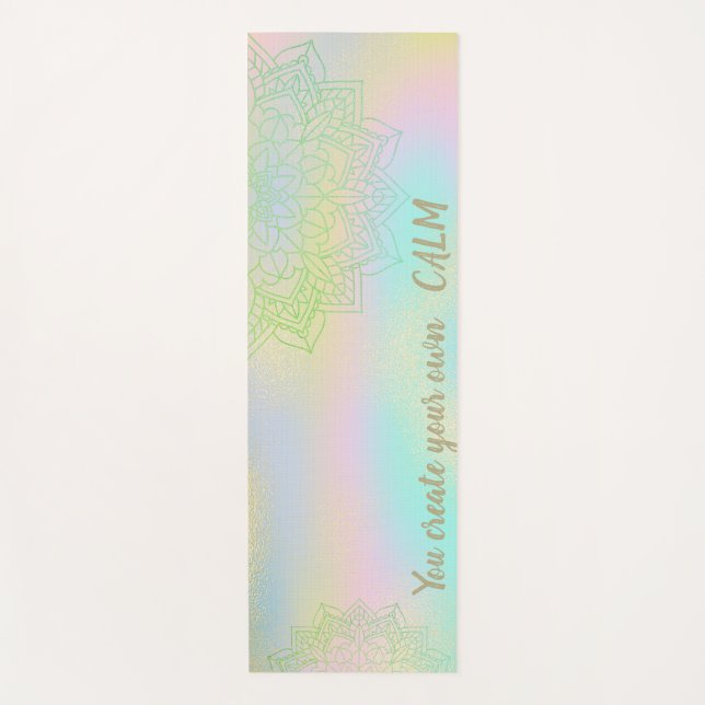 Mandala Holographic-You erstellen Sie Ihre eigene  Yogamatte (Vorderseite)