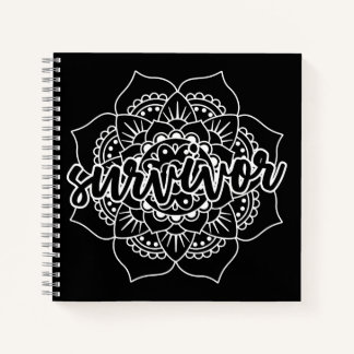 Mandala im Weißen Journal Notizbuch