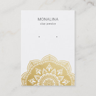 Mandala Imitate Goldfilm Erden Schmuckstück Displ Visitenkarte