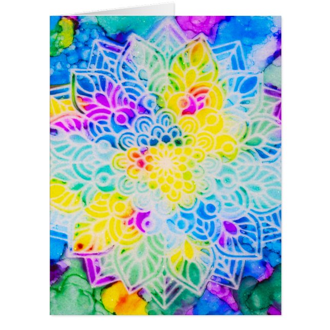 Mandala in Alcohol Ink (Vorderseite)