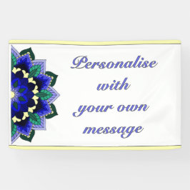 Mandala in Blau Banner