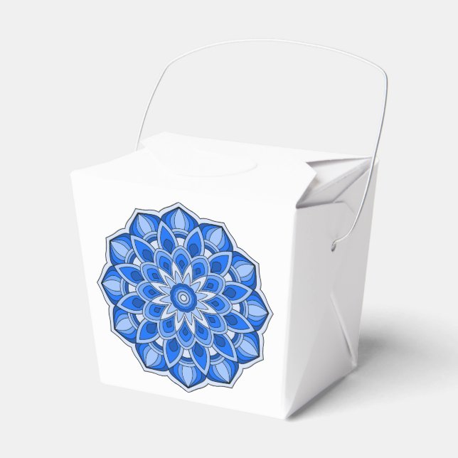 Mandala in blau geschenkschachtel (Vorderseite)
