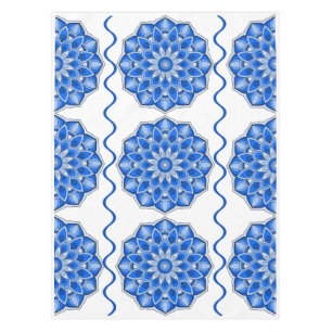 Mandala in blau tischdecke
