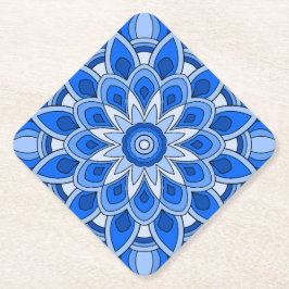 Mandala in blau untersetzer
