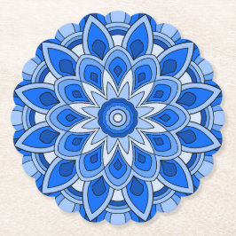 Mandala in blau untersetzer