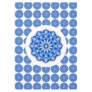 Mandala in blauer Tablecloth Tischdecke