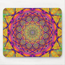 Mandala in der Form eines Fraktals | Farbenfrohe P