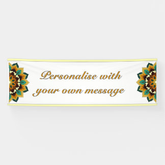 Mandala in Gold Banner