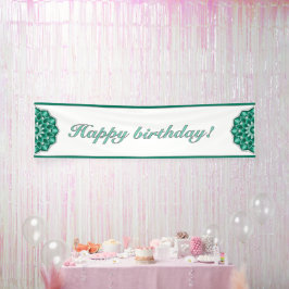 Mandala in green banner