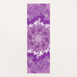 Mandala in mehreren lila Farbtönen Yogamatte