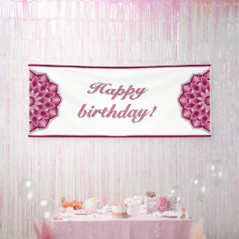 Mandala in pink banner