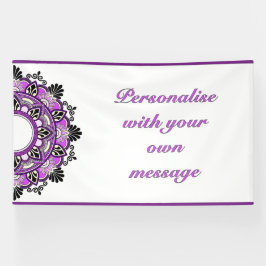 Mandala in purple banner