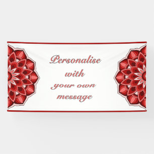 Mandala in Rot Banner