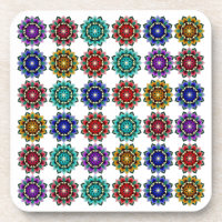 Mandala in verschiedenen Farben Untersetzer