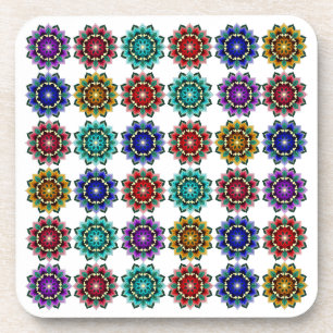 Mandala in verschiedenen Farben Untersetzer
