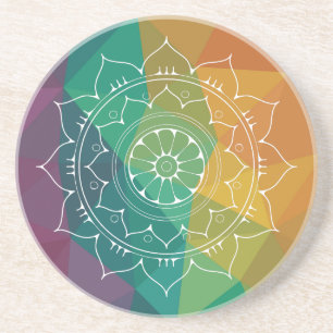 Mandala india Blume Moderne geometrische Omergesta Getränkeuntersetzer