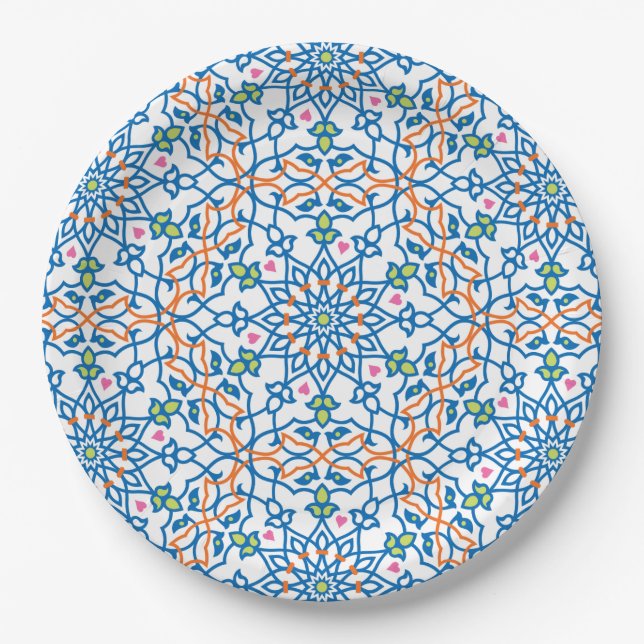 Mandala Inspiration 3 Pappteller (Vorderseite)