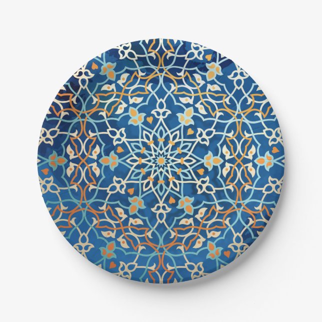 Mandala Inspiration Pappteller (Vorderseite)