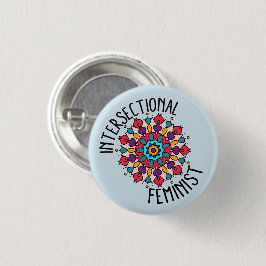 Mandala Intersectional Feminist-Knopf Button
