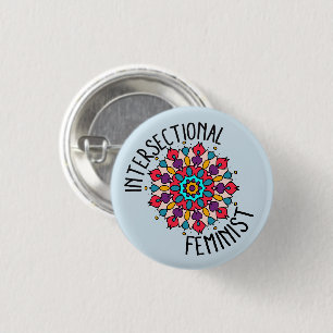Mandala Intersectional Feminist-Knopf Button