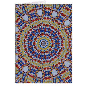 Mandala jaune bleu