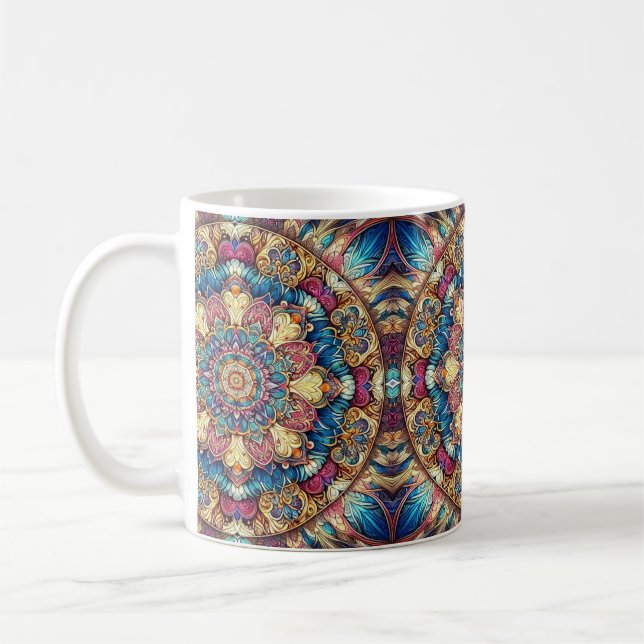 Mandala Kaffeetasse (Links)
