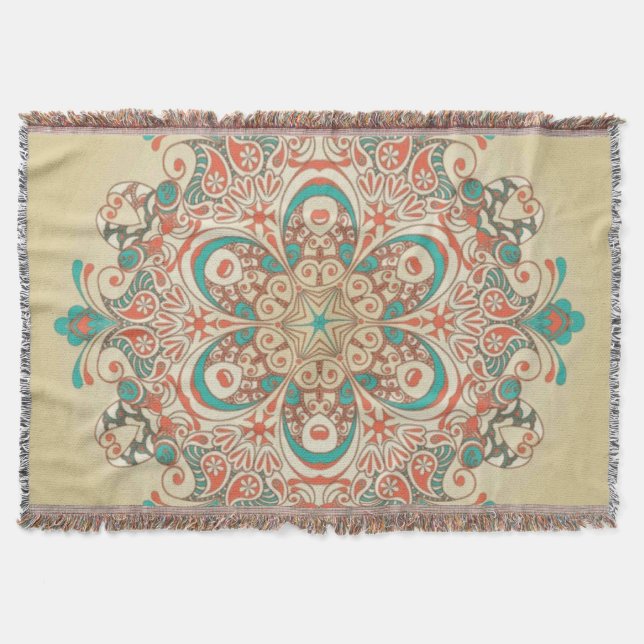 Mandala Kaleidoscope Mosaic - Blanket Decke (Vorderseite)