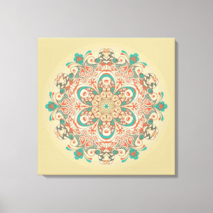 Mandala Kaléidoscope - Toile Enveloppée