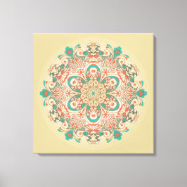 Mandala Kaleidoskop - eingewickelte Leinwand