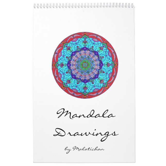 Mandala-Kalender (Zeichnungen) Wandkalender (Titelbild)