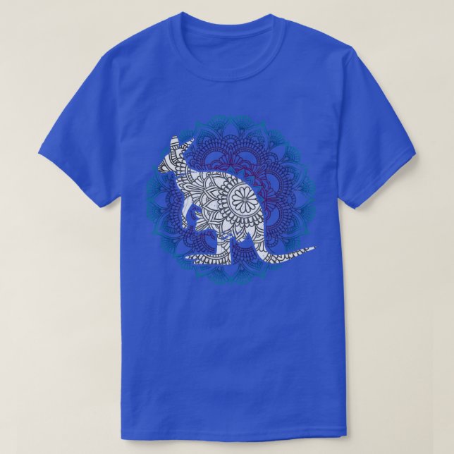 Mandala Kangaroo T-Shirt (Design vorne)