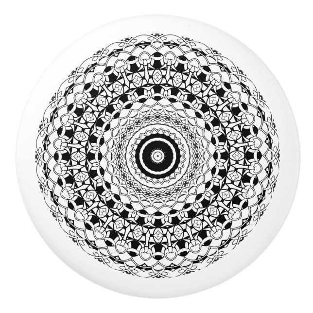 Mandala Keramikknauf (Vorderseite)