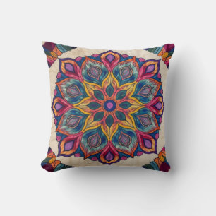 Mandala Kilim Lumbar Kissen: Komfort mit Künstler Kissen