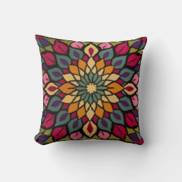 Mandala Kilim Lumbar Pillows: Artisanal Beauty Kissen