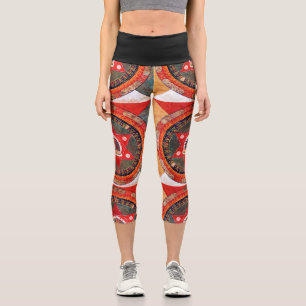 Mandala Kosmisches Diagramm für Meditation Capri Leggings