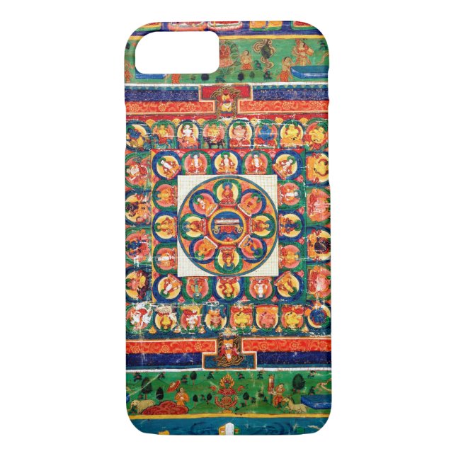 Mandala Kosmisches Diagramm für Meditation Case-Mate iPhone Hülle (Rückseite)
