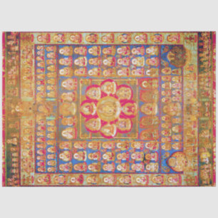 Mandala Kosmisches Diagramm für Meditation Seidenpapier