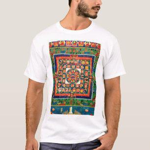 Mandala Kosmisches Diagramm für Meditation T-Shirt