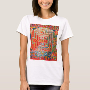 Mandala Kosmisches Diagramm für Meditation T-Shirt