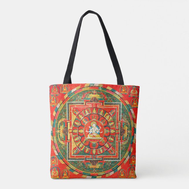 Mandala Kosmisches Diagramm für Meditation Tasche (Rückseite)
