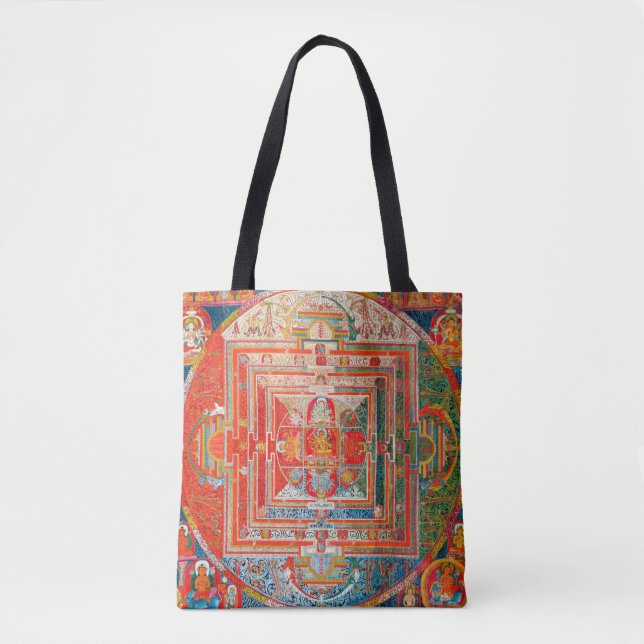 Mandala Kosmisches Diagramm für Meditation Tasche (Vorderseite)