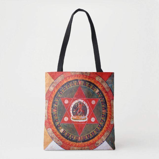 Mandala Kosmisches Diagramm für Meditation Tasche (Vorderseite)