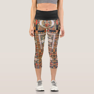 Mandala Kosmisches Diagramm zur Meditation Capri Leggings