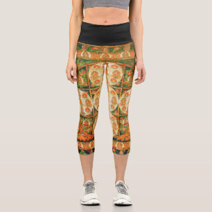 Mandala Kosmisches Diagramm zur Meditation Capri Leggings